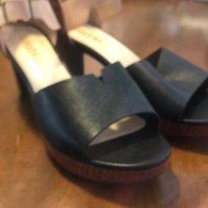 Dress shoes with wood finish heel. Brand new. Super cute.